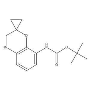 tert-butyl N-{3,4-dihydrospiro[1,4-benzoxazine-2,1'-cyclopropane]-8-yl}carbamate Structure