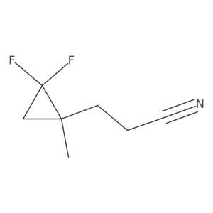 3-(2,2-Difluoro-1-methylcyclopropyl)propanenitrile Structure