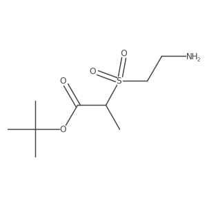 Tert-butyl 2-(2-aminoethanesulfonyl)propanoate Structure