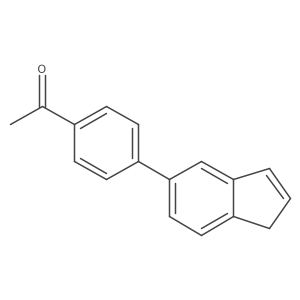 1-[4-(1H-inden-5-yl)phenyl]ethan-1-one Structure