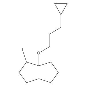 1-(3-Cyclopropylpropoxy)-2-iodocyclooctane Structure