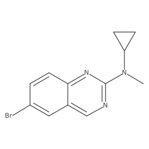 6-bromo-N-cyclopropyl-N-methylquinazolin-2-amine Structure