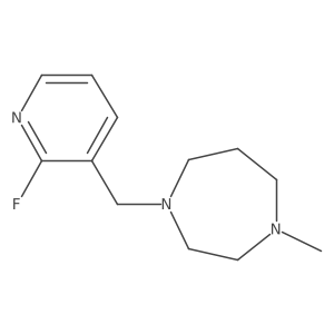 1-[(2-Fluoropyridin-3-yl)methyl]-4-methyl-1,4-diazepane结构式