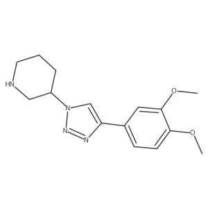 3-[4-(3,4-dimethoxyphenyl)-1H-1,2,3-triazol-1-yl]piperidine结构式