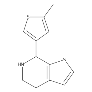 7-(5-methylthiophen-3-yl)-4H,5H,6H,7H-thieno[2,3-c]pyridine结构式