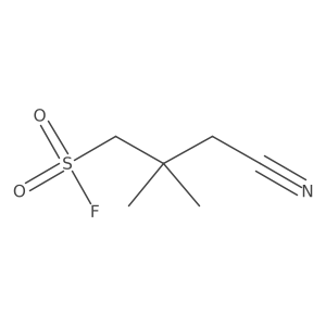 3-Cyano-2,2-dimethylpropane-1-sulfonyl fluoride Structure