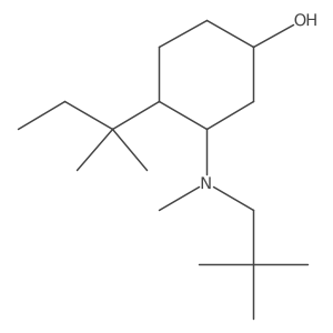 3-[(2,2-Dimethylpropyl)(methyl)amino]-4-(2-methylbutan-2-yl)cyclohexan-1-ol Structure