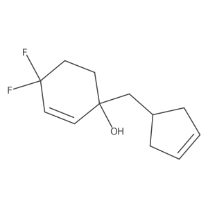1-[(Cyclopent-3-en-1-yl)methyl]-4,4-difluorocyclohex-2-en-1-ol Structure