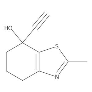 7-Ethynyl-2-methyl-4,5,6,7-tetrahydro-1,3-benzothiazol-7-ol Structure