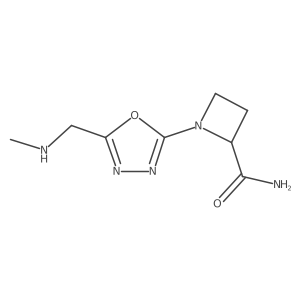 1-{5-[(Methylamino)methyl]-1,3,4-oxadiazol-2-yl}azetidine-2-carboxamide结构式