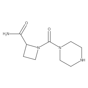1-(Piperazine-1-carbonyl)azetidine-2-carboxamide Structure