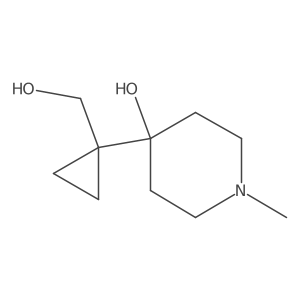 4-[1-(Hydroxymethyl)cyclopropyl]-1-methylpiperidin-4-ol结构式