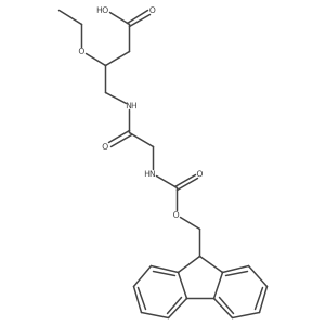 3-ethoxy-4-[2-({[(9H-fluoren-9-yl)methoxy]carbonyl}amino)acetamido]butanoic acid Structure