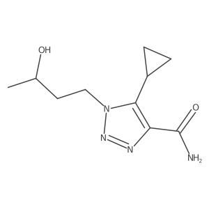 5-cyclopropyl-1-(3-hydroxybutyl)-1H-1,2,3-triazole-4-carboxamide结构式