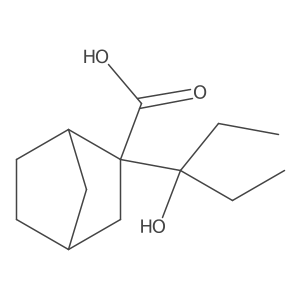 2-(3-Hydroxypentan-3-yl)bicyclo[2.2.1]heptane-2-carboxylic acid结构式