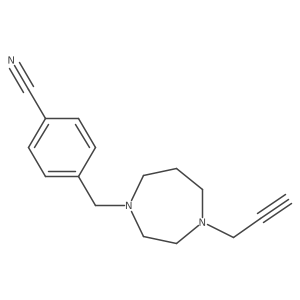 4-{[4-(Prop-2-yn-1-yl)-1,4-diazepan-1-yl]methyl}benzonitrile结构式