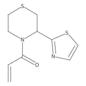 1-[3-(1,3-Thiazol-2-yl)thiomorpholin-4-yl]prop-2-en-1-one结构式