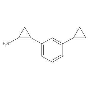 rac-(1R,2S)-2-(3-cyclopropylphenyl)cyclopropan-1-amine Structure