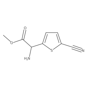 Methyl 2-amino-2-(5-cyanothiophen-2-yl)acetate结构式