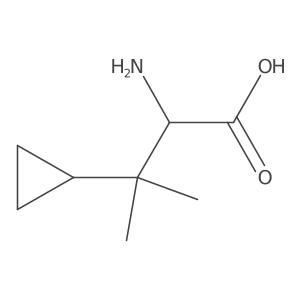 2-Amino-3-cyclopropyl-3-methylbutanoic acid Structure