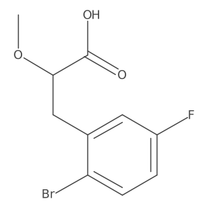 3-(2-Bromo-5-fluorophenyl)-2-methoxypropanoic acid Structure