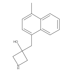 3-[(4-Methylnaphthalen-1-yl)methyl]azetidin-3-ol Structure