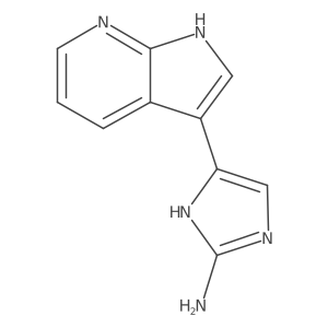 5-{1H-pyrrolo[2,3-b]pyridin-3-yl}-1H-imidazol-2-amine结构式