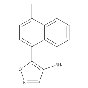 5-(4-Methylnaphthalen-1-yl)-1,2-oxazol-4-amine结构式