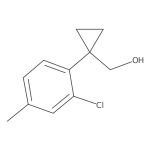 [1-(2-Chloro-4-methylphenyl)cyclopropyl]methanol Structure