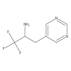 1,1,1-Trifluoro-3-(pyrimidin-5-yl)propan-2-amine Structure