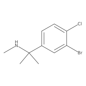 [2-(3-Bromo-4-chlorophenyl)propan-2-yl](methyl)amine Structure