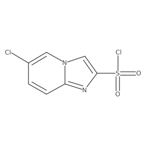 6-Chloroimidazo[1,2-a]pyridine-2-sulfonyl chloride结构式