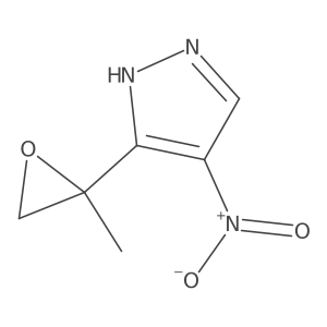 3-(2-methyloxiran-2-yl)-4-nitro-1H-pyrazole结构式