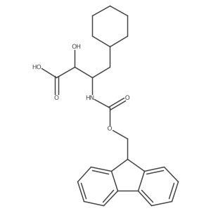 4-cyclohexyl-3-({[(9H-fluoren-9-yl)methoxy]carbonyl}amino)-2-hydroxybutanoic acid Structure