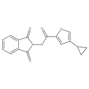 1,3-dioxo-2,3-dihydro-1H-isoindol-2-yl 4-cyclopropyl-1,3-thiazole-2-carboxylate Structure