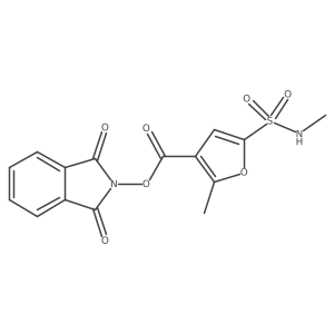1,3-dioxo-2,3-dihydro-1H-isoindol-2-yl 2-methyl-5-(methylsulfamoyl)furan-3-carboxylate Structure