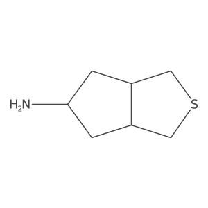 rac-(3aR,6aR)-hexahydro-1H-cyclopenta[c]thiophen-5-amine Structure