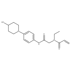 N-ethyl-N-({[4-(4-hydroxypiperidin-1-yl)phenyl]carbamoyl}methyl)prop-2-enamide Structure