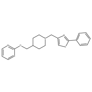 2-({1-[(2-Phenyl-1,3-thiazol-4-yl)methyl]piperidin-4-yl}methoxy)pyrimidine Structure