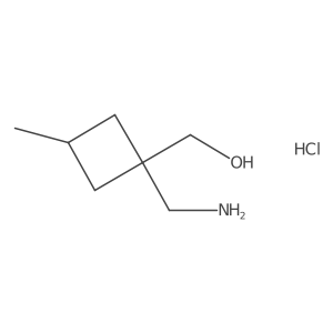 [1-(Aminomethyl)-3-methylcyclobutyl]methanol hydrochloride Structure
