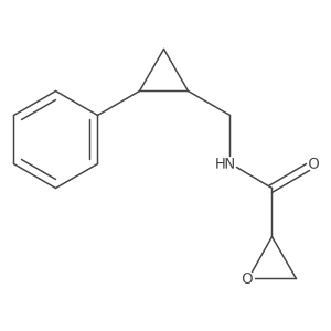N-[[(1R,2R)-2-Phenylcyclopropyl]methyl]oxirane-2-carboxamide结构式