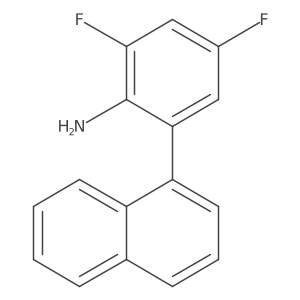 2,4-Difluoro-6-(naphthalen-1-yl) aniline结构式