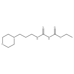ethyl N-{[3-(morpholin-4-yl)propyl]carbamothioyl}carbamate Structure