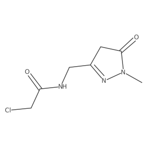 2-chloro-N-[(1-methyl-5-oxo-4,5-dihydro-1H-pyrazol-3-yl)methyl]acetamide Structure