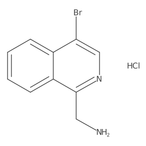 1-(4-Bromoisoquinolin-1-yl)methanamine hydrochloride结构式
