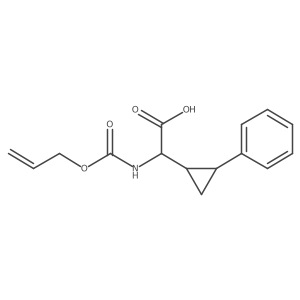 2-(2-Phenylcyclopropyl)-2-{[(prop-2-en-1-yloxy)carbonyl]amino}acetic acid Structure