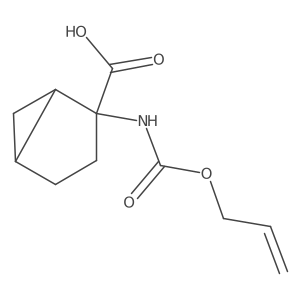 2-{[(Prop-2-en-1-yloxy)carbonyl]amino}bicyclo[3.1.0]hexane-2-carboxylic acid结构式