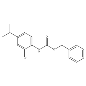benzyl N-[2-bromo-4-(propan-2-yl)phenyl]carbamate Structure