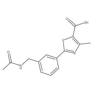 2-[3-(Acetamidomethyl)phenyl]-4-methyl-1,3-thiazole-5-carboxylic acid Structure