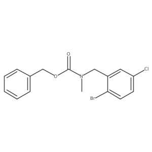 benzyl N-[(2-bromo-5-chlorophenyl)methyl]-N-methylcarbamate结构式